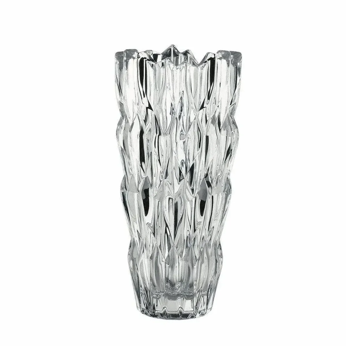 Nachtmann Quartz Vase oval, 26 cm, elegantes Kristallglas, handgefertigte Qualität