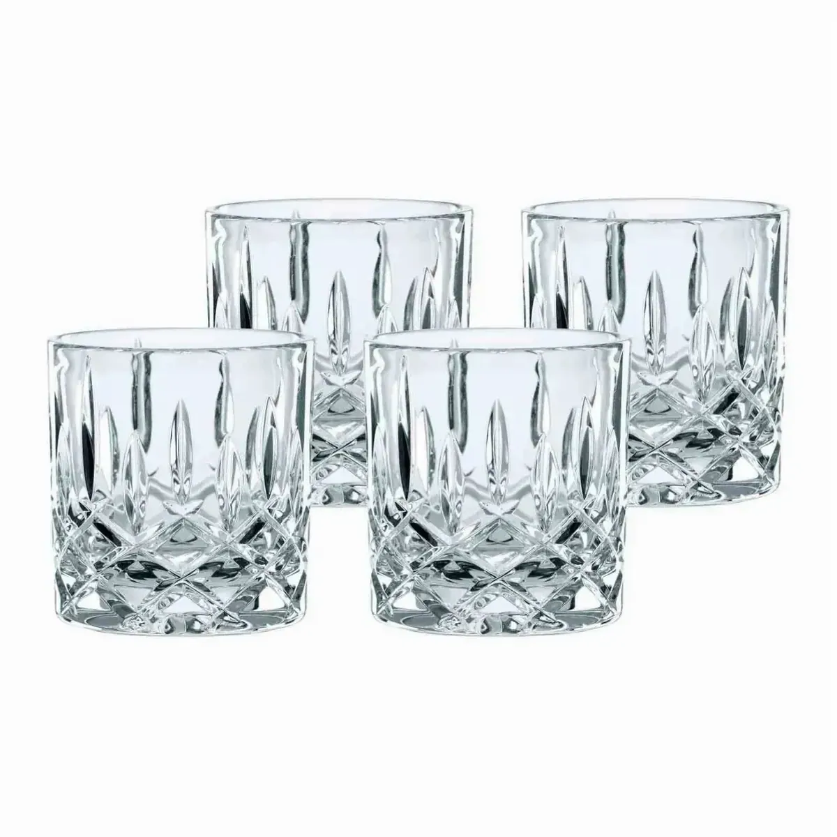 Nachtmann Noblesse Whiskyglas, 245 ml, 4er Set — elegantes Design, hochwertiges Kristallglas, spülmaschinenfest