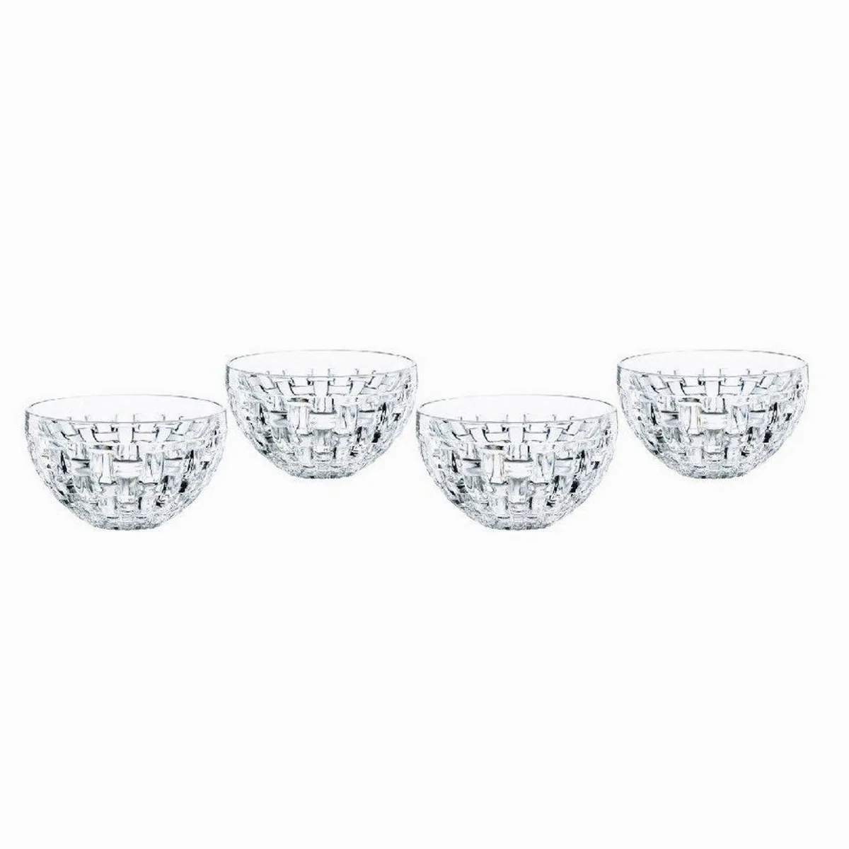 Nachtmann Bossa Nova Dip-Schale, 4er Set, Kristallglas, elegantes Design
