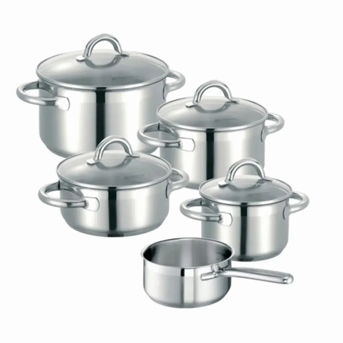 Schulte-Ufer Loop Kochtopf Set, 9-teilig, vielseitige Topfgrößen