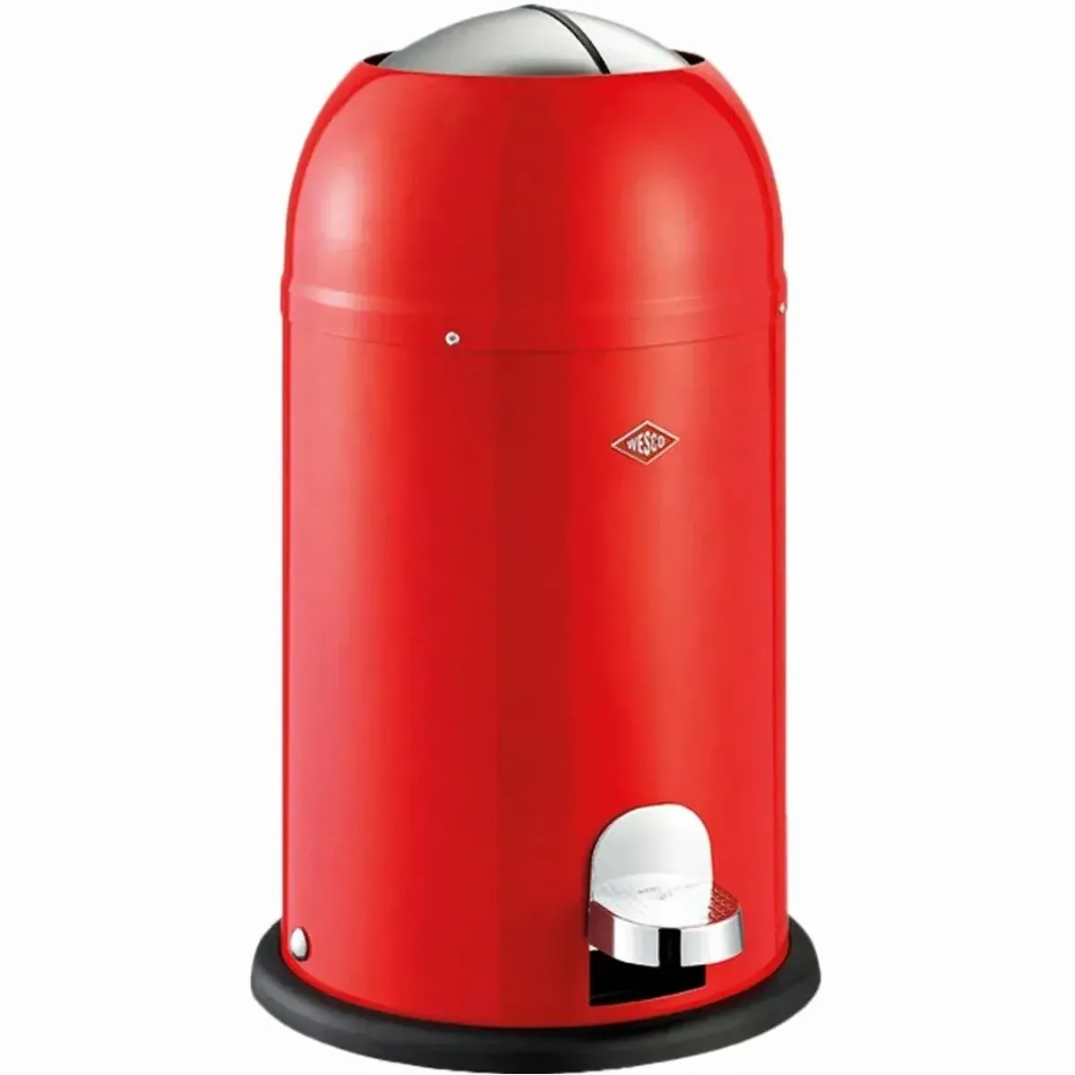 Wesco Kickmaster Junior Mülleimer, 12 Liter, sanft schließend, hochwertiger Stahl